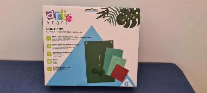 Sac en feutrine motif caméléon DIY - neuf - photo numéro 2