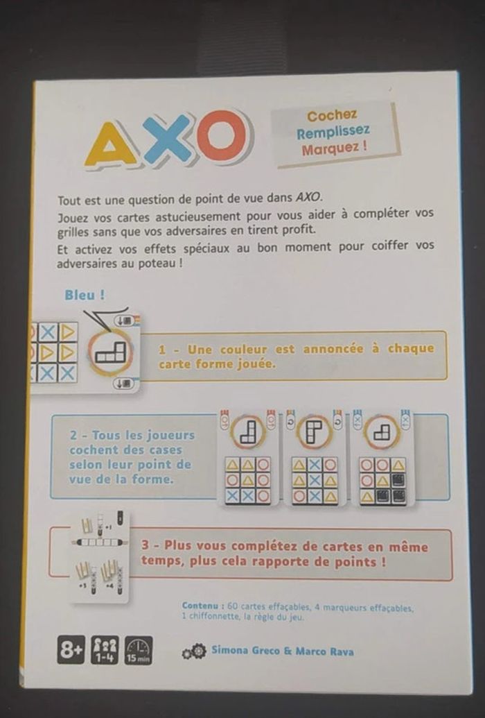 Axo - Jeu de société sous emballage - Prix Ferme - photo numéro 2