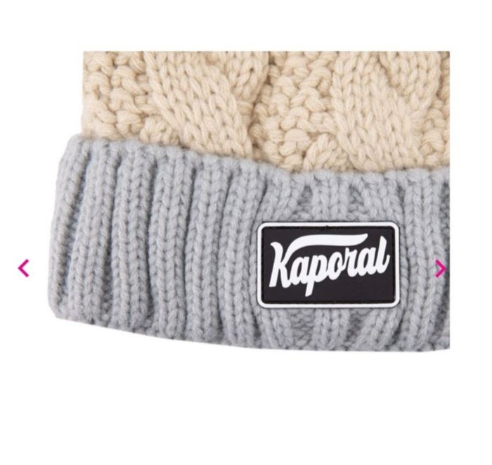 Bonnet tricolore pompon bi color isaya Homme Kaporal. - photo numéro 4