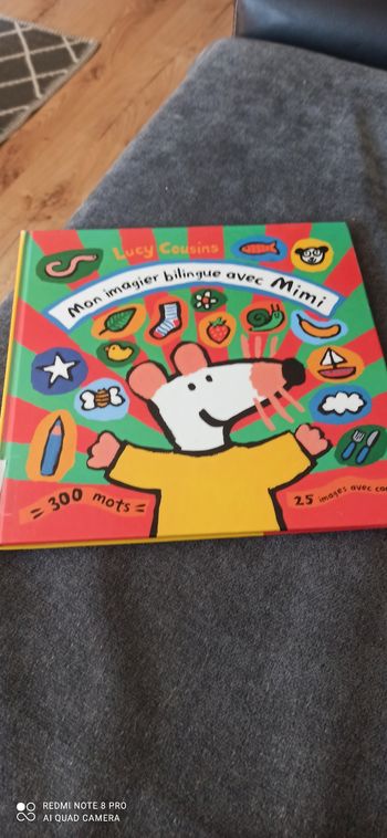 Livre mon imagier bilingue avec mimi