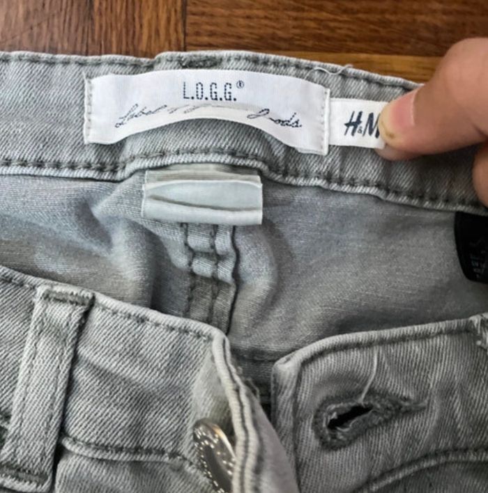 Jean gris fille 14 ans