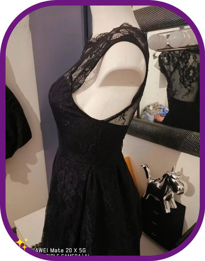 robe dentelle sabrina taille s noir - photo numéro 17