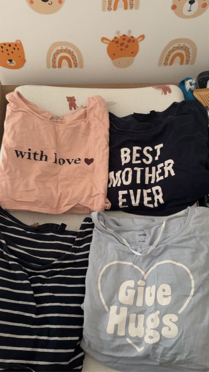 Lot de 4 chemise de nuit d’allaitement