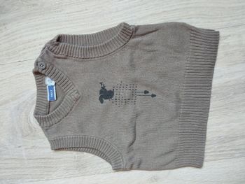 Pull sans manches bébé garçon taille 3 mois
