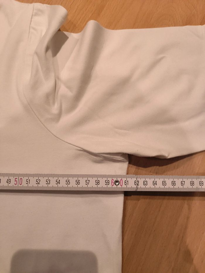 T-shirt blanc manches 3/4 Canda taille XL - photo numéro 7