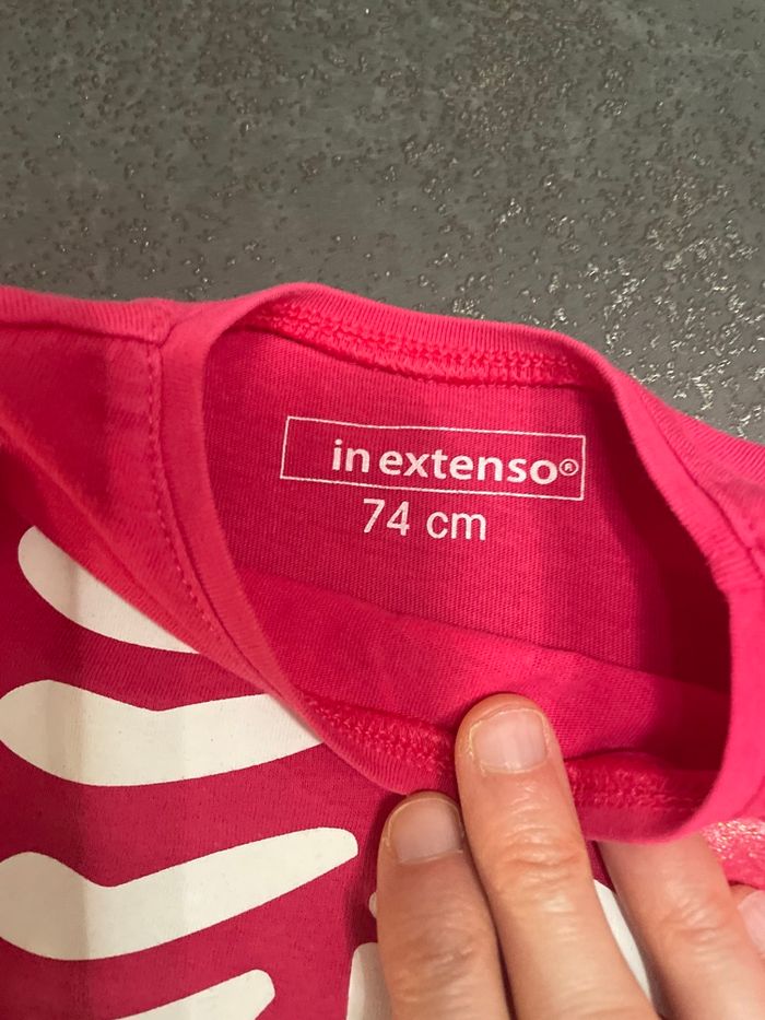 T shirt manche longue fille 12 mois in extenso - photo numéro 2