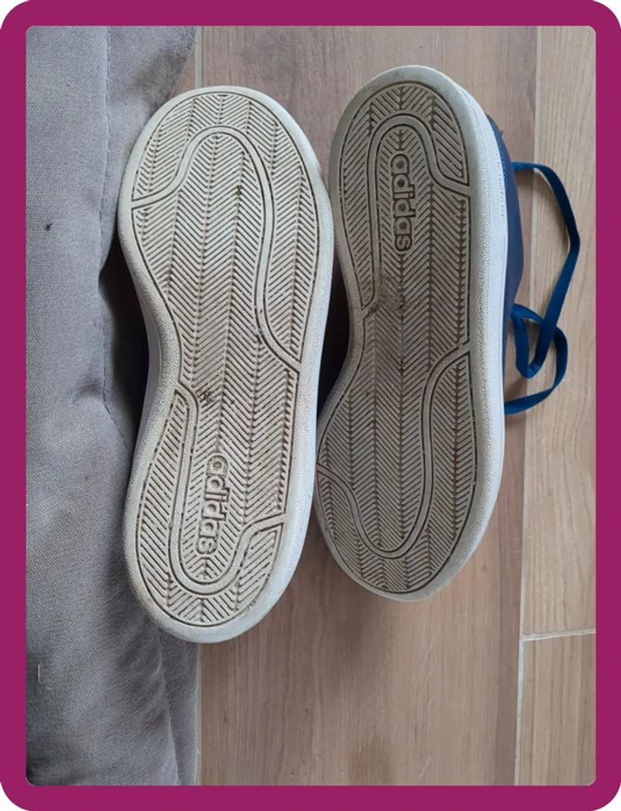 chaussures basket adidas bleu marine à fleur taille 38 - photo numéro 5