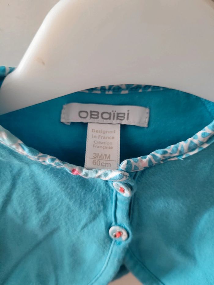 Ensemble robe et gilet 3 mois - 60cm - photo numéro 14