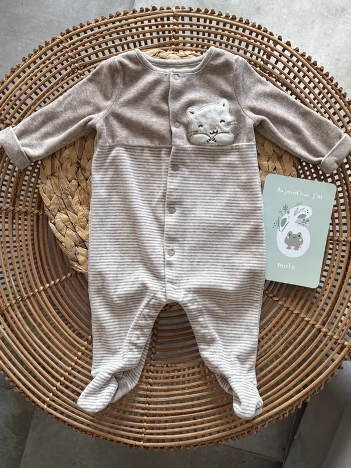 Pyjama en velours, sergent Major, taille six mois neuf
