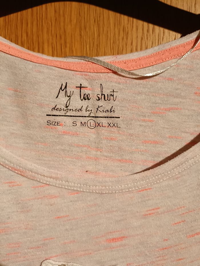 Tee-shirt rose pâle - photo numéro 2