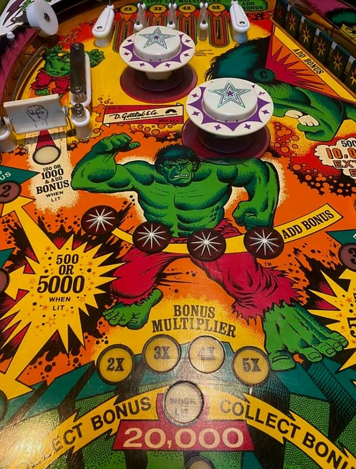 Très beau gottlieb L'incroyable HULK de Gottlieb  très bon état, - photo numéro 2