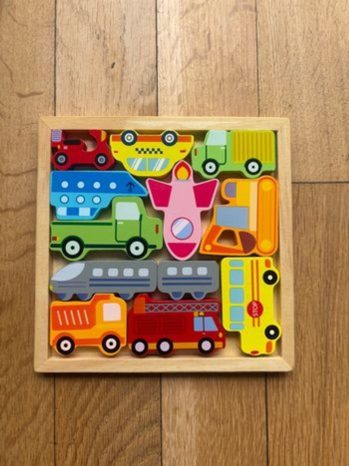 Montessori jeux puzzle bois enfant