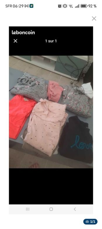 Lot 9 pieces 6 ans fille