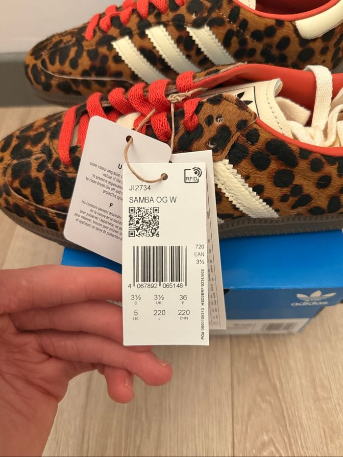 Adidas Samba OG Preloved Red Leopard - photo numéro 9