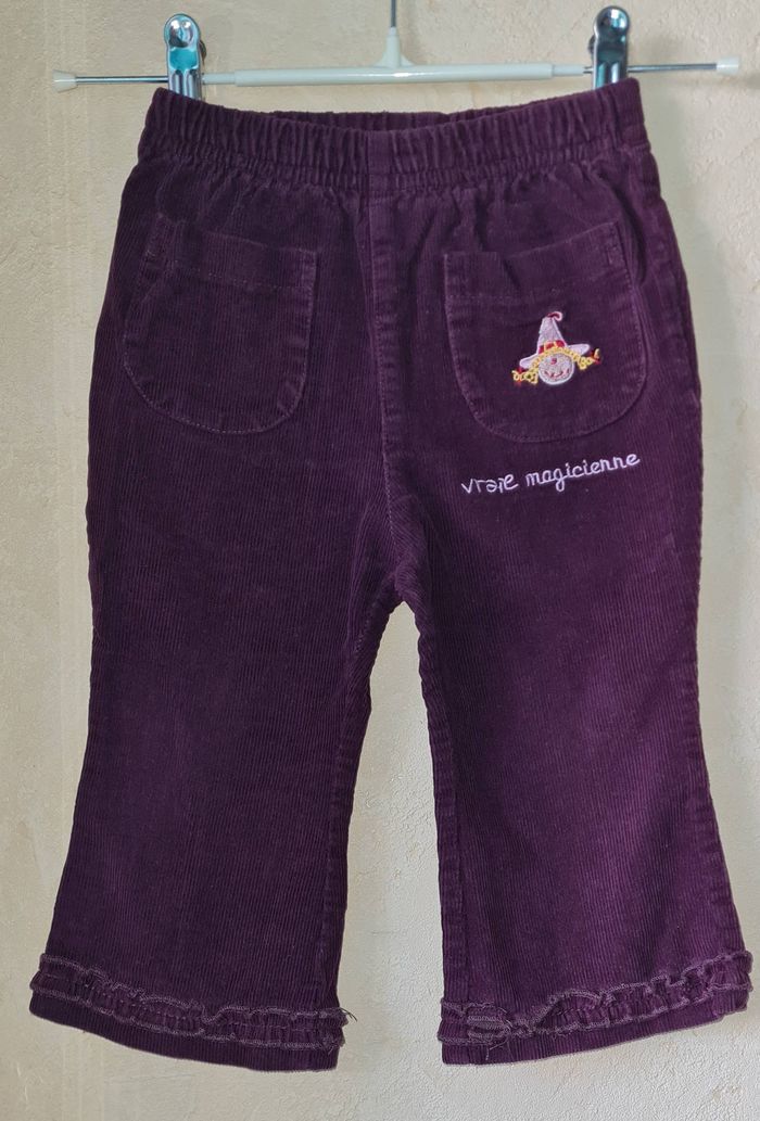 pantalon velours bébé fille 18 mois - photo numéro 4
