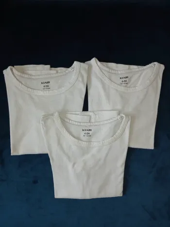 Lot 3 tee-shirts sous vêtements 4/5 ans