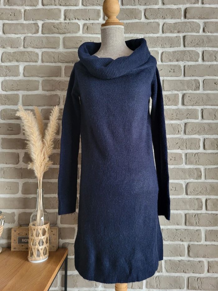 Robe pull bleu marine extra doux - Mango - Neuve - photo numéro 7