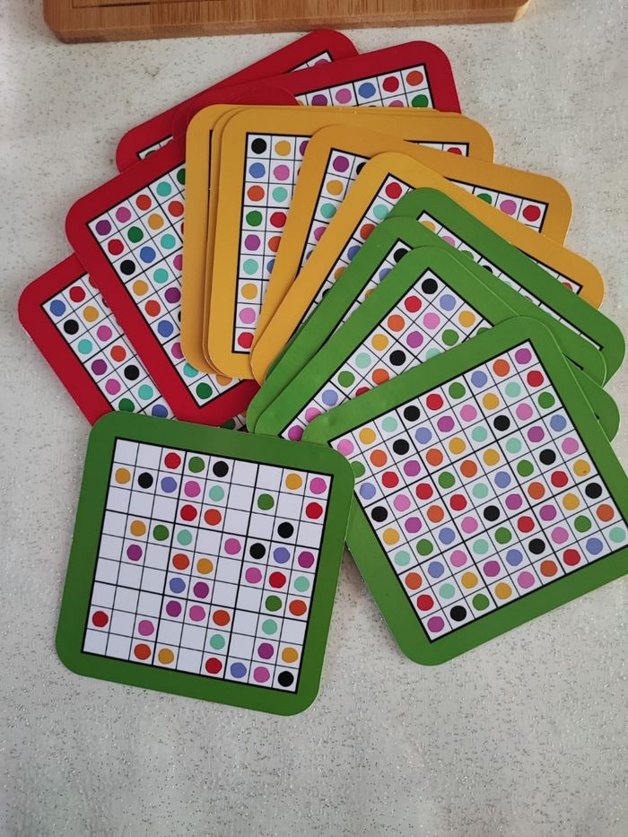 Jeu sudoku puzzle couleur en bois - photo numéro 3