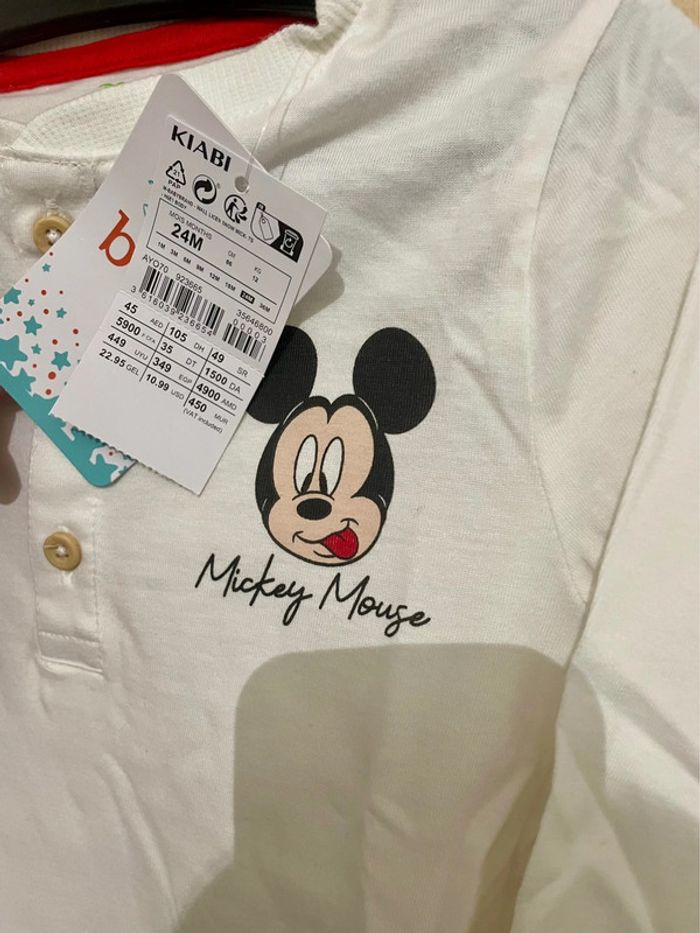 Body neuf manches longues Mickey Disney de chez Kiabi - photo numéro 3