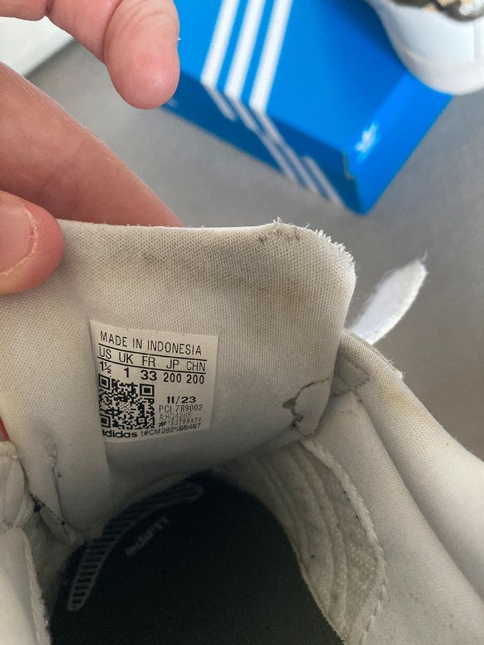 Basket adidas Superstar CF C, taille F 33 - photo numéro 6