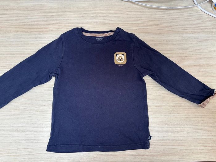 T-shirt Obaibi marine taille 18 mois