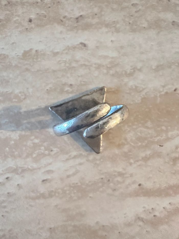 Bague kabyle berbère ajustable en vrai argent massif - photo numéro 5