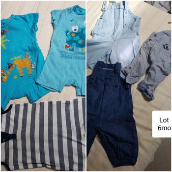 Lot 6 pièces garçon 6 mois