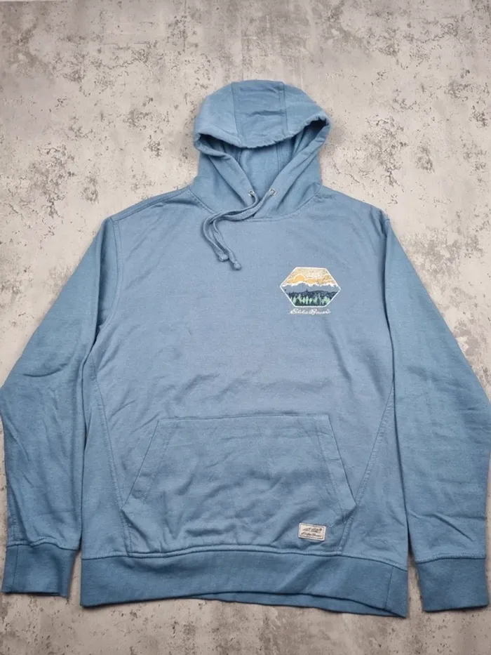 Sweat à capuche Eddie Bauer bleu – Taille M Homme (mesures en photos) - photo numéro 3