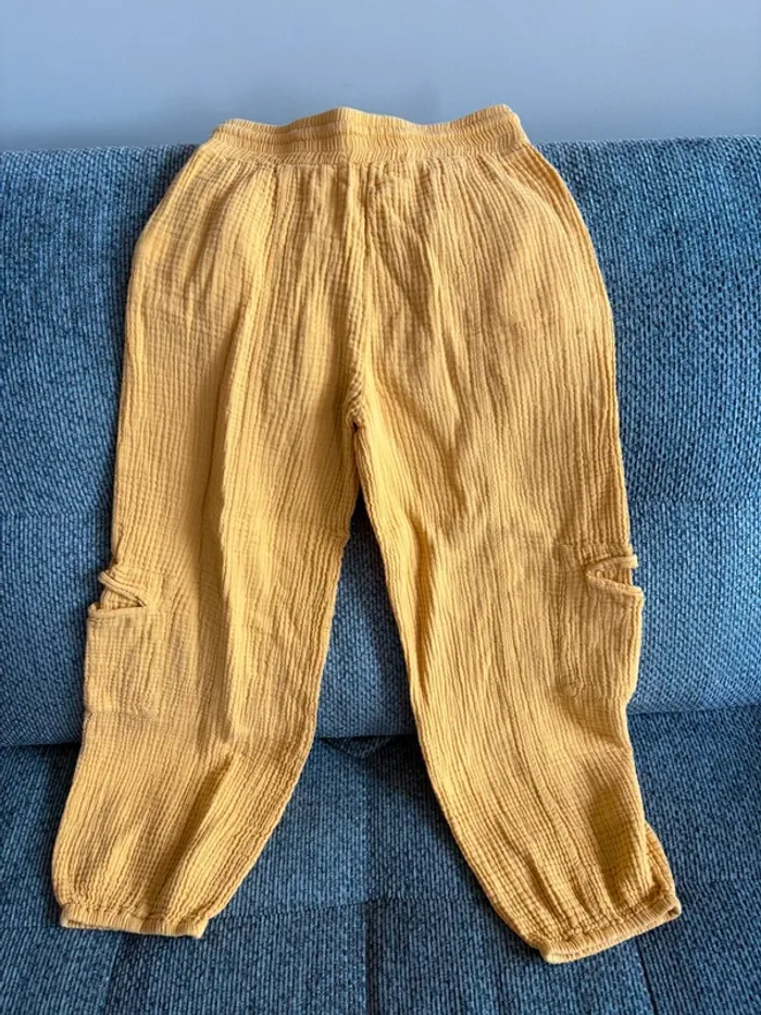 Pantalon fille Zara gaze de coton - photo numéro 5