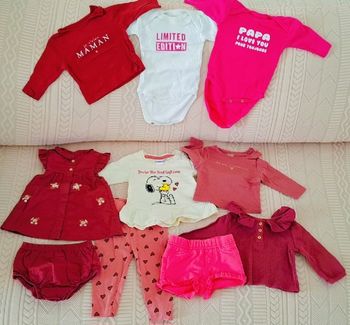Lot vêtements bébé fille