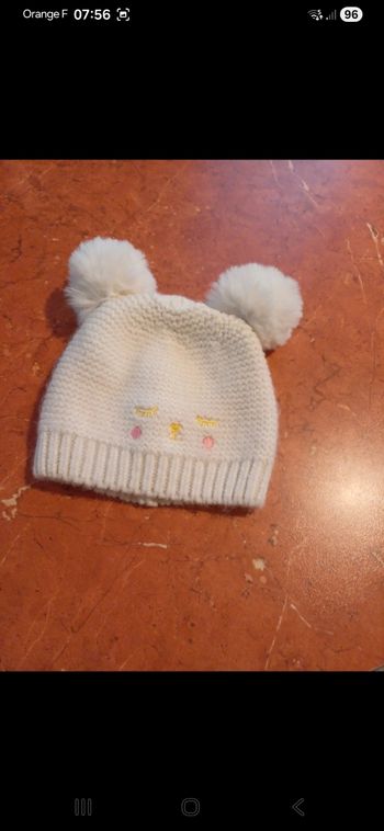 Bonnet bébé taille 3 / 6 mois