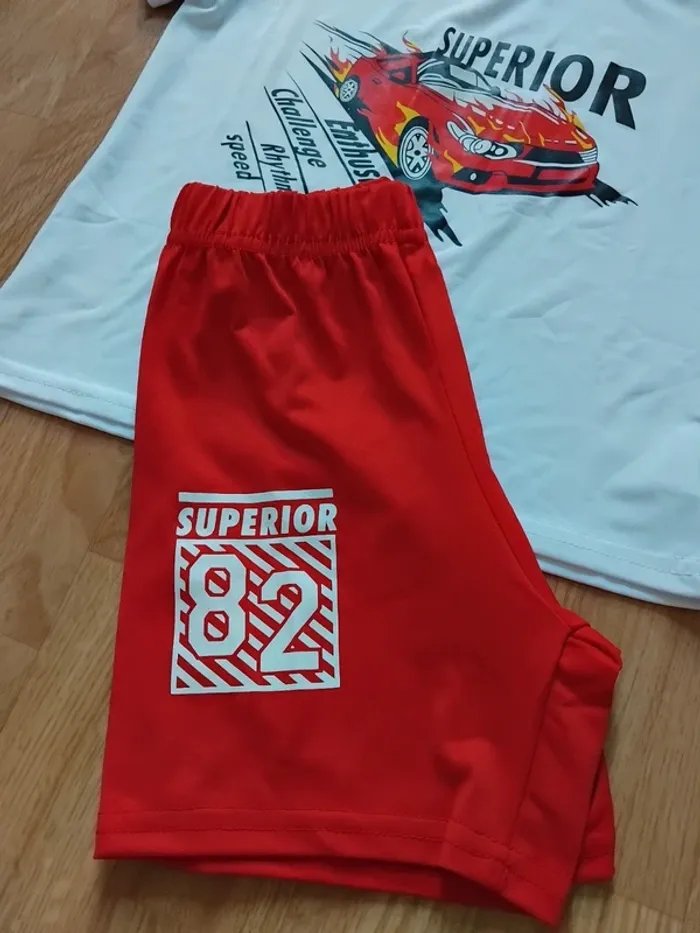 Ensemble shorts garçon taille 100cm (3/4ans) - photo numéro 5