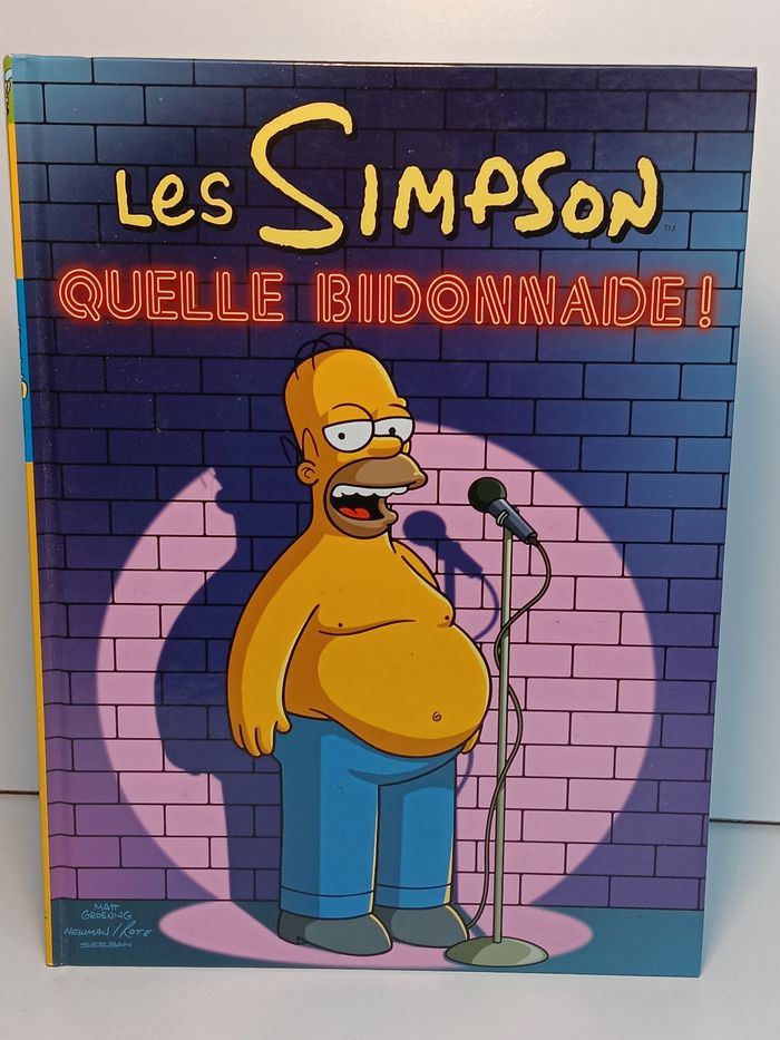 Livre Bande dessinée les Simpson Quelle bidonnade