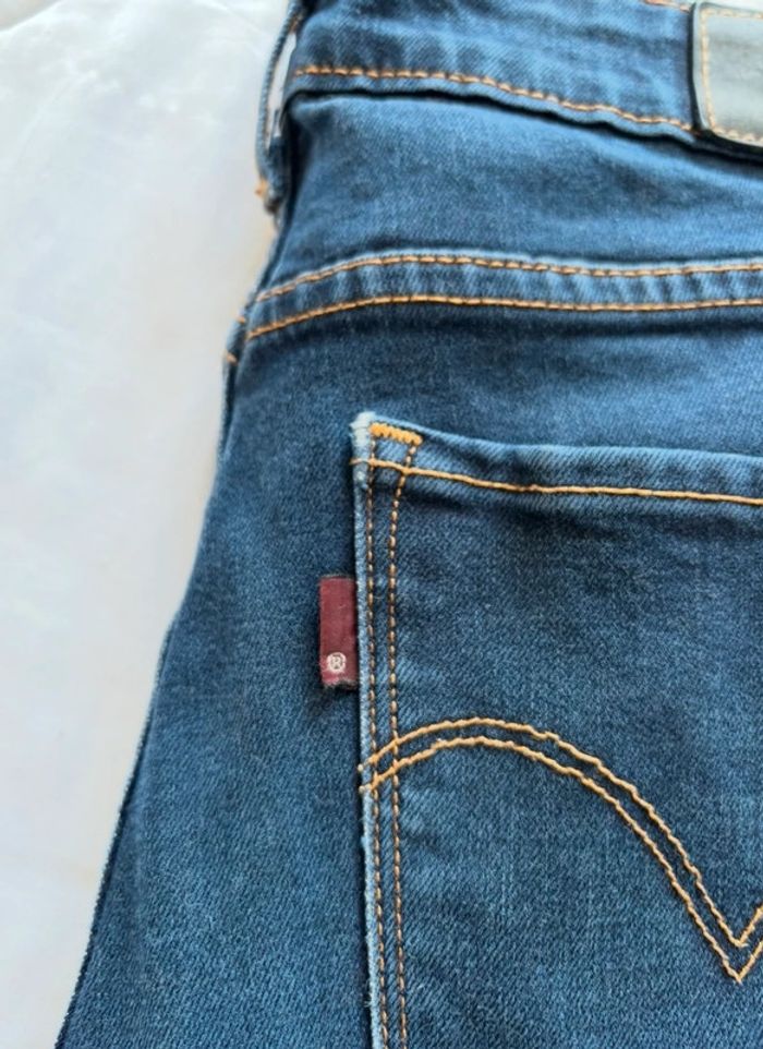 Jean mi taille haute levi’s bleu marine high rise skinny taille S/36 L32 femme - photo numéro 4