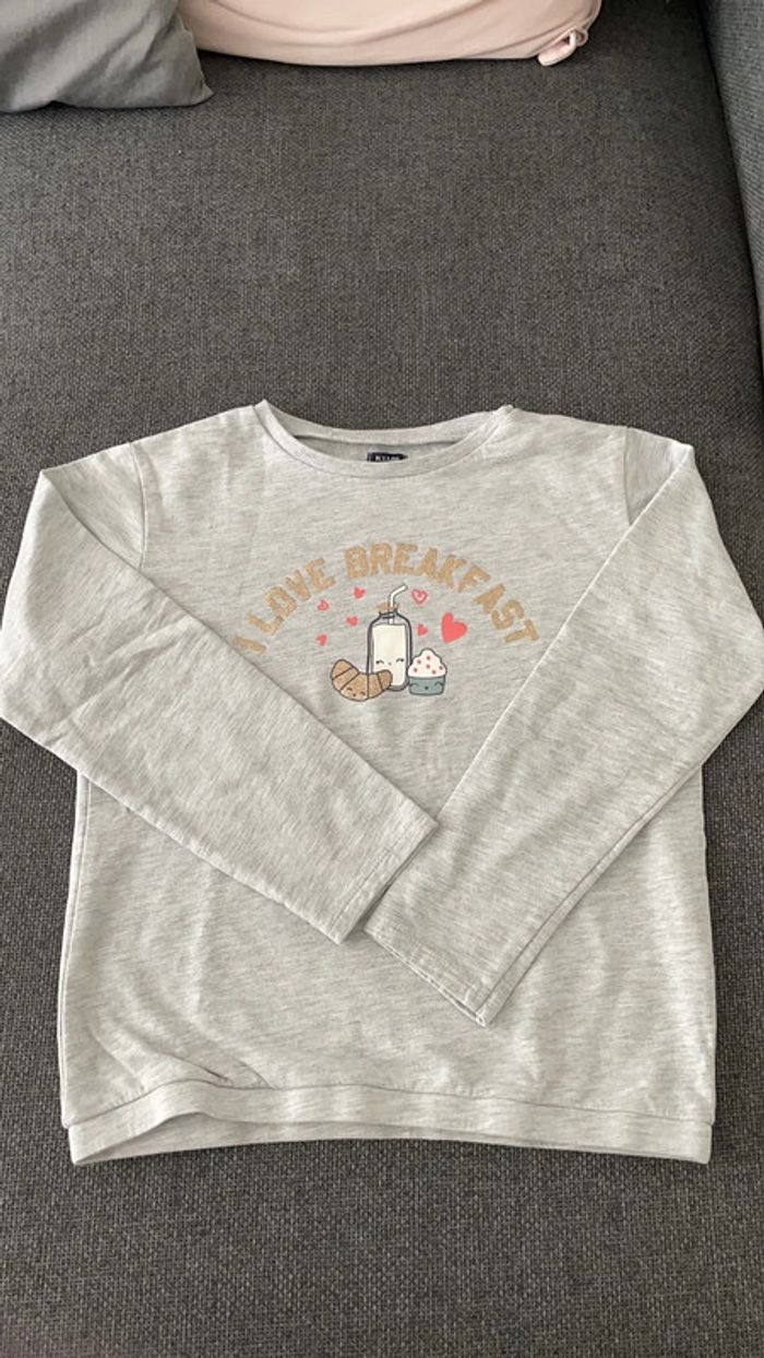 Haut de pyjama gris