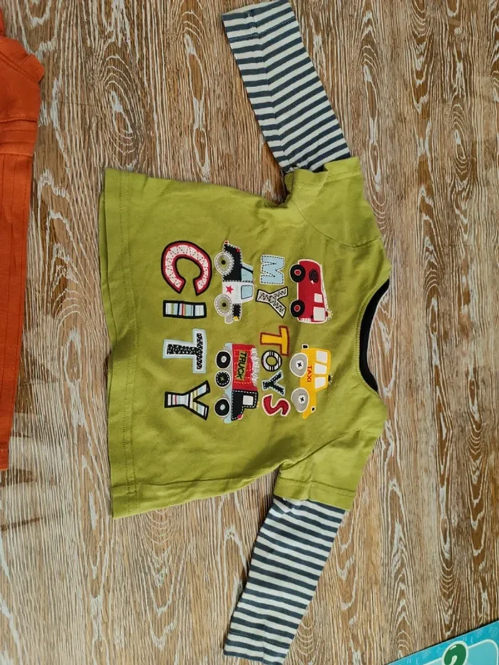 🍁 lot de 5 tee-shirts manches longues taille 12 mois 🍁 - photo numéro 4