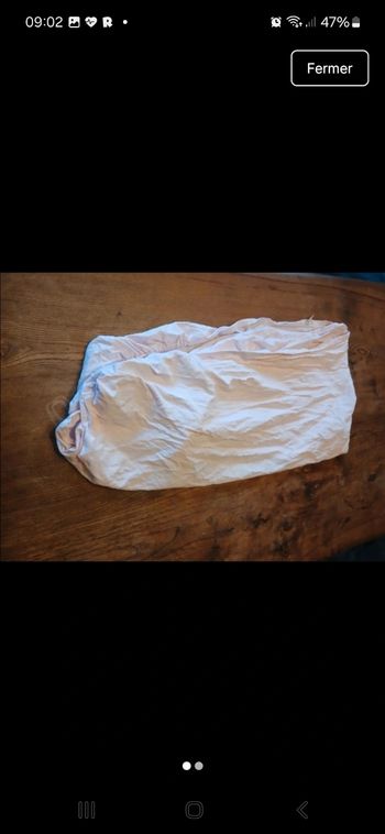 Drap housse pour lit de bébé 