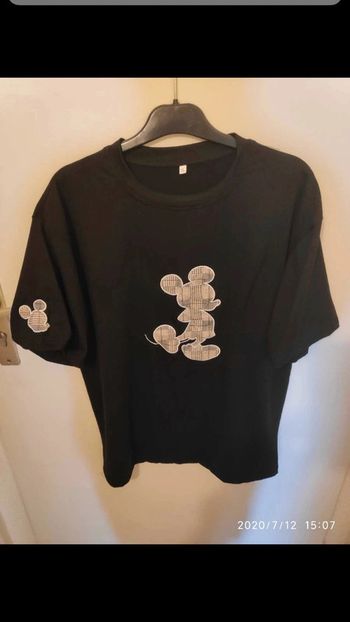 Tshirt noir mickey ecossais taille xl