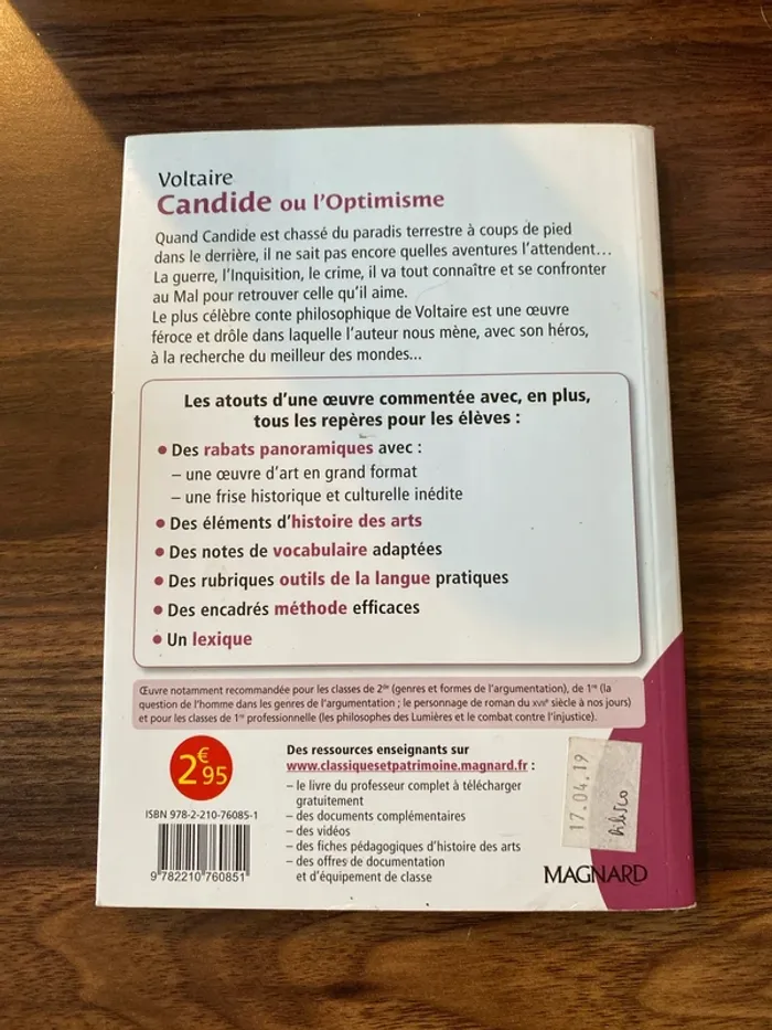 Livre Candide Voltaire - photo numéro 3