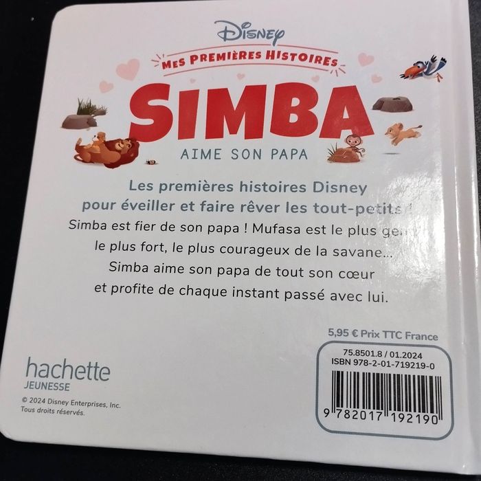 Livre enfant Disney mes premières histoires Simba roi lion - photo numéro 2