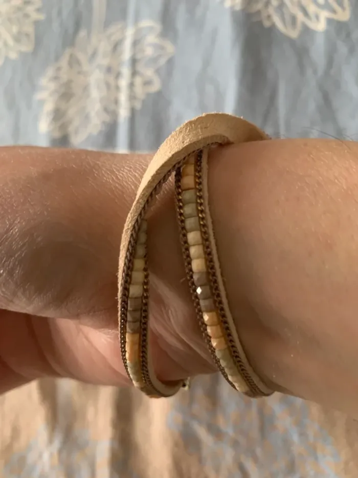 Bracelet a enrouler corail - photo numéro 2