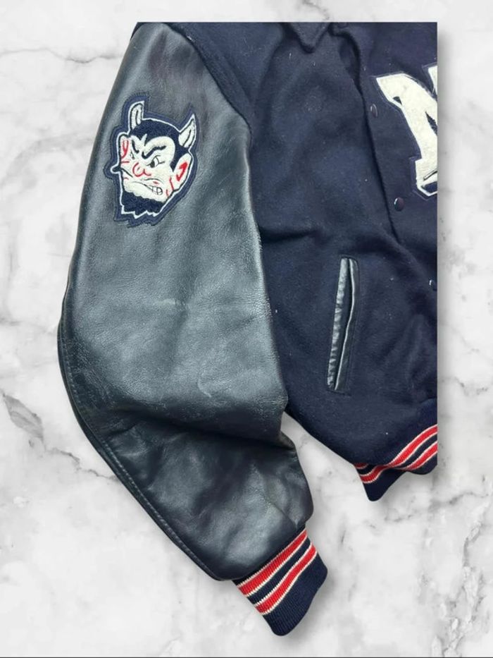 Veste Letterman Vintage NEFF “N Tennis” Made in USA - Taille M - photo numéro 8