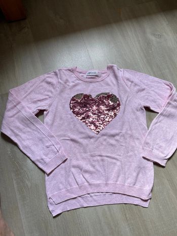 Pull rose 8/10 ans
