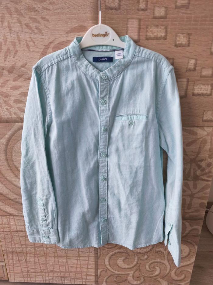 Chemise manches longues col mao Okaïdi