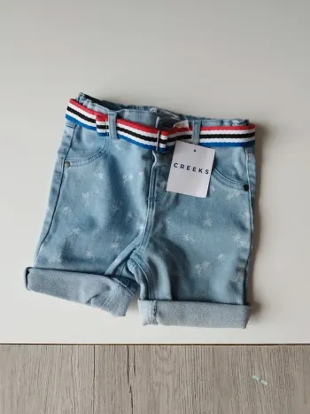 Pantacourt short jean bébé garçon