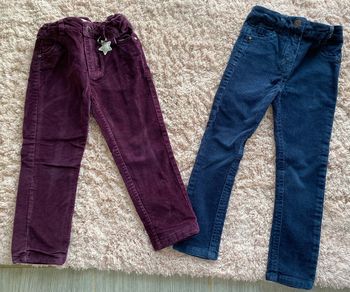 Lot de 2 pantalons en velours Vertbaudet 3 ans