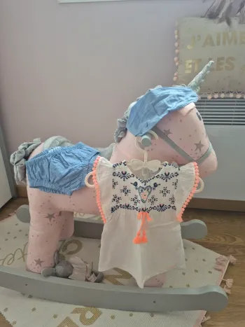 Tunique 3 mois creeks + bloomer + bandeau