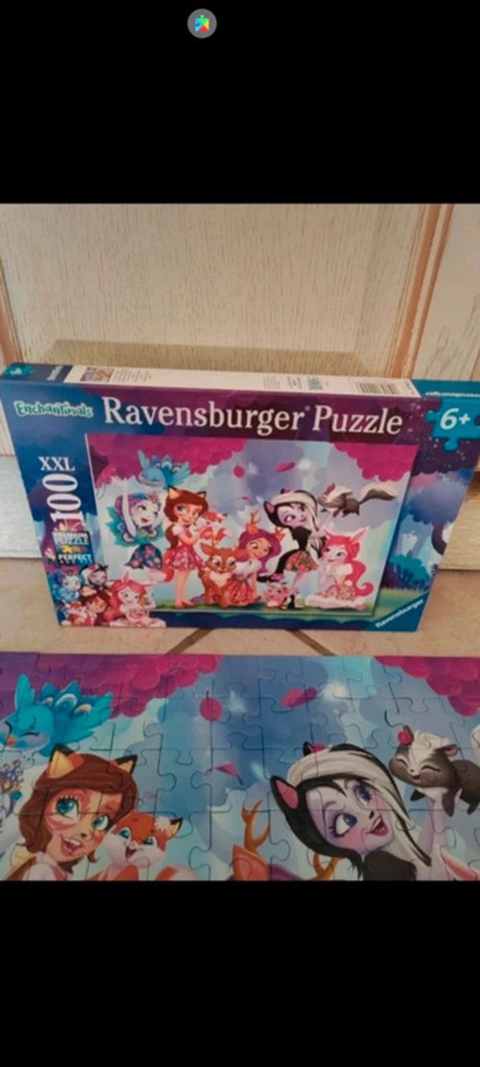🧩Puzzle XXL 100 pièces Echantimals 6 ans + - photo numéro 3