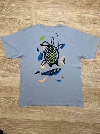 T-shirt Le Gall gris en coton - tortue turtle île Maurice - XXL