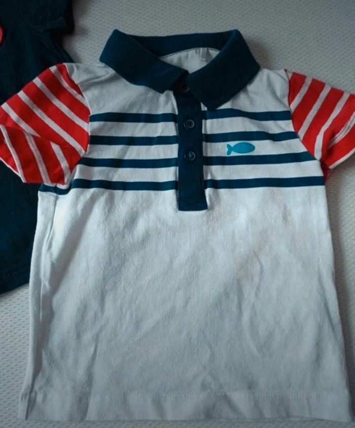 2 t-shirts pour petits marins 9 mois - photo numéro 2